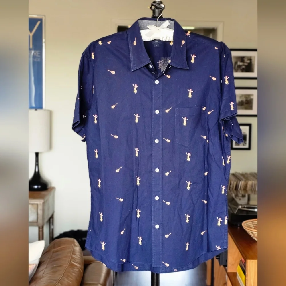 J.Crew Men's Classic Cotton Button Down Shirt with Hawaiian‎ Print